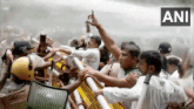 Fury over Balasore student death: Massive protest erupts outside Odisha assembly; water cannons deployed