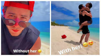 Priyanka Chopra and Nick Jonas pack on the PDA on beach holiday; lock lips in dreamy new video - WATCH