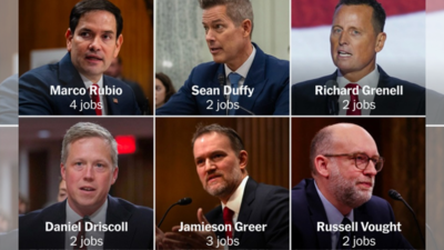  Who are the Trump officials with multiple jobs? Meet the six bigwigs running the show