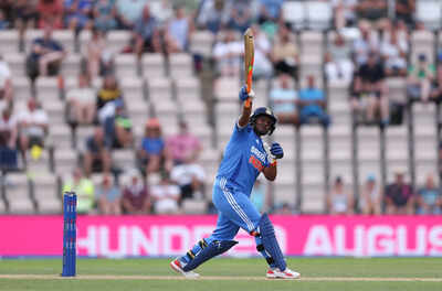 INDW vs ENGW: Deepti Sharma credits India player for her one-handed six - watch video