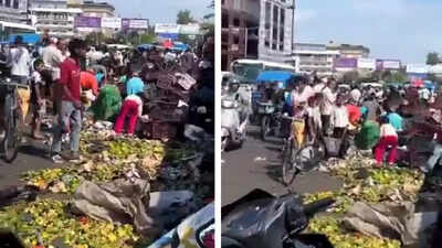  A mango truck overturned in Dehradun– what locals did next will shock you