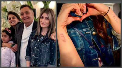 Riddhima Kapoor Sahni honours her eternal bond with Neetu Kapoor and Rishi Kapoor through new tattoos: 'Har Janam main same parents...'