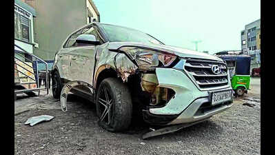 Speeding cop’s son mows down engineer, woman in Gujarat; CCTV shows victims hit while standing by roadside