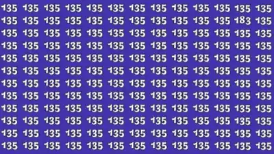 Optical Illusion: Do you have sharp observation skills? Look for the odd number among the number 135