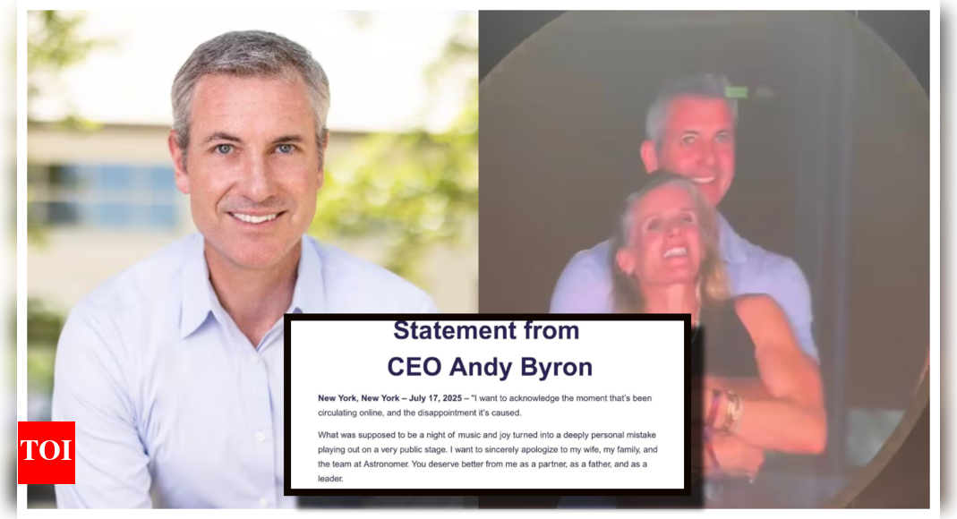The truth behind Astronomer CEO Andy Byron's VIRAL statement following his scandalous Coldplay moment - 'It's fake' | - Times of India