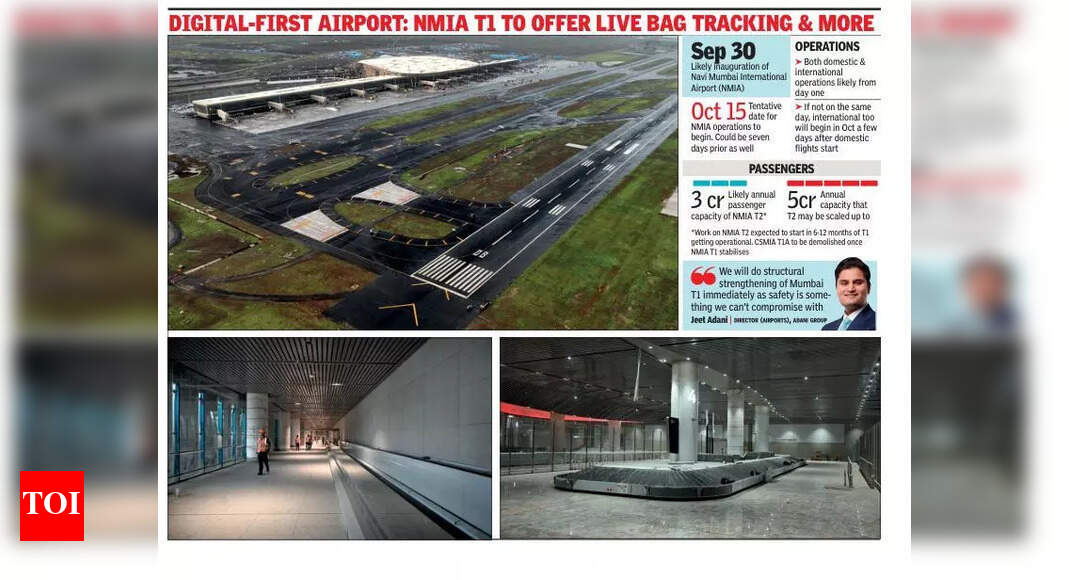 Navi Mumbai Airport to Start with 60 Flights a Day in October, Says Adani Group Director