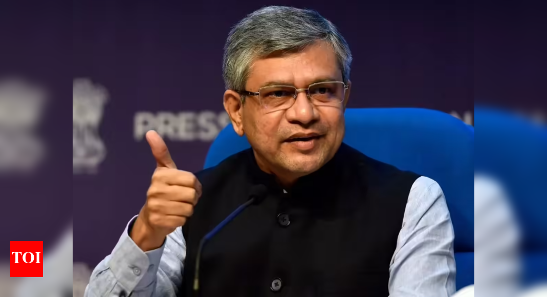 Hyderabad: Union minister Ashwini Vaishnaw urges youth to embrace AI, tech to help India become top global economy | Hyderabad News - Times of India
