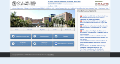 AIIMS BSc paramedical result 2025 declared: 8,273 Candidates qualify, round 1 Cut-offs announced