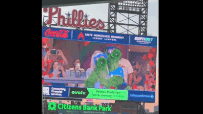 ‘Coldplay affair’ hits baseball field: Philadelphia Phillies recreates viral kiss cam moment - watch video