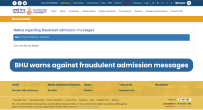 BHU issues fraud alert: Students warned against fake WhatsApp admission messages, check notice here