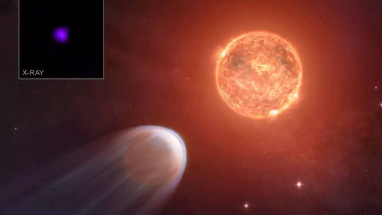 NASA's Chandra X-ray Observatory spots young exoplanet rapidly