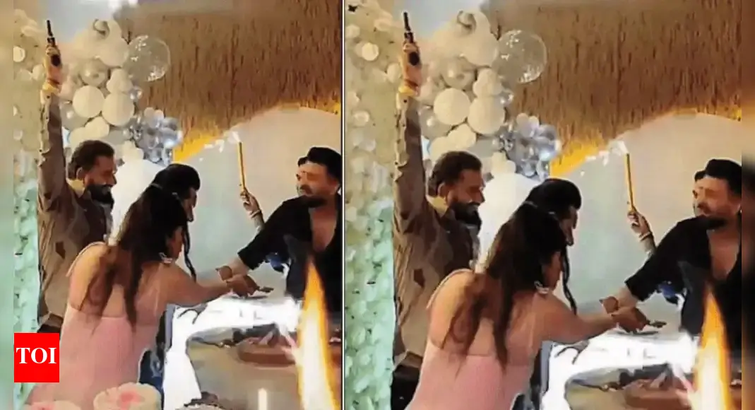 Smiles, cheers & gunfire: Punjab man fires 9-10 rounds in air at birthday party; FIR filed | Chandigarh News - Times of India