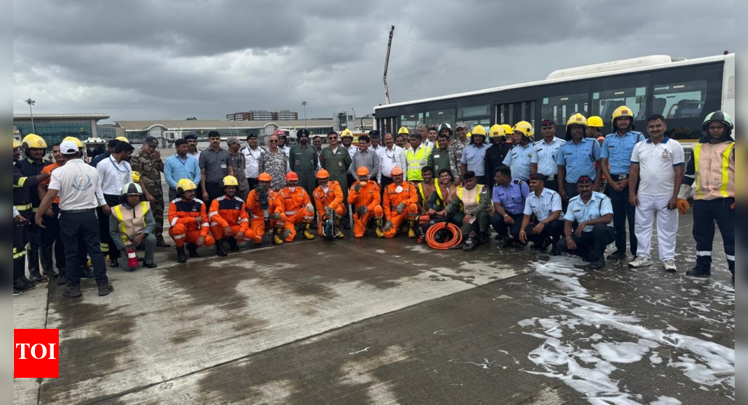 Full scale emergency mock drill conducted at the Pune airport