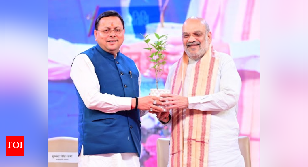 ‘Land of Char Dhams on path to growth’: Amit Shah attends Uttarakhand Investment Summit; lauds Pushkar Singh Dhami government