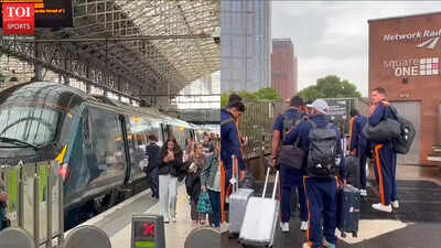 IND vs ENG: Team India arrives in Manchester via train, takes last moment U-turn and walks 300m in rain