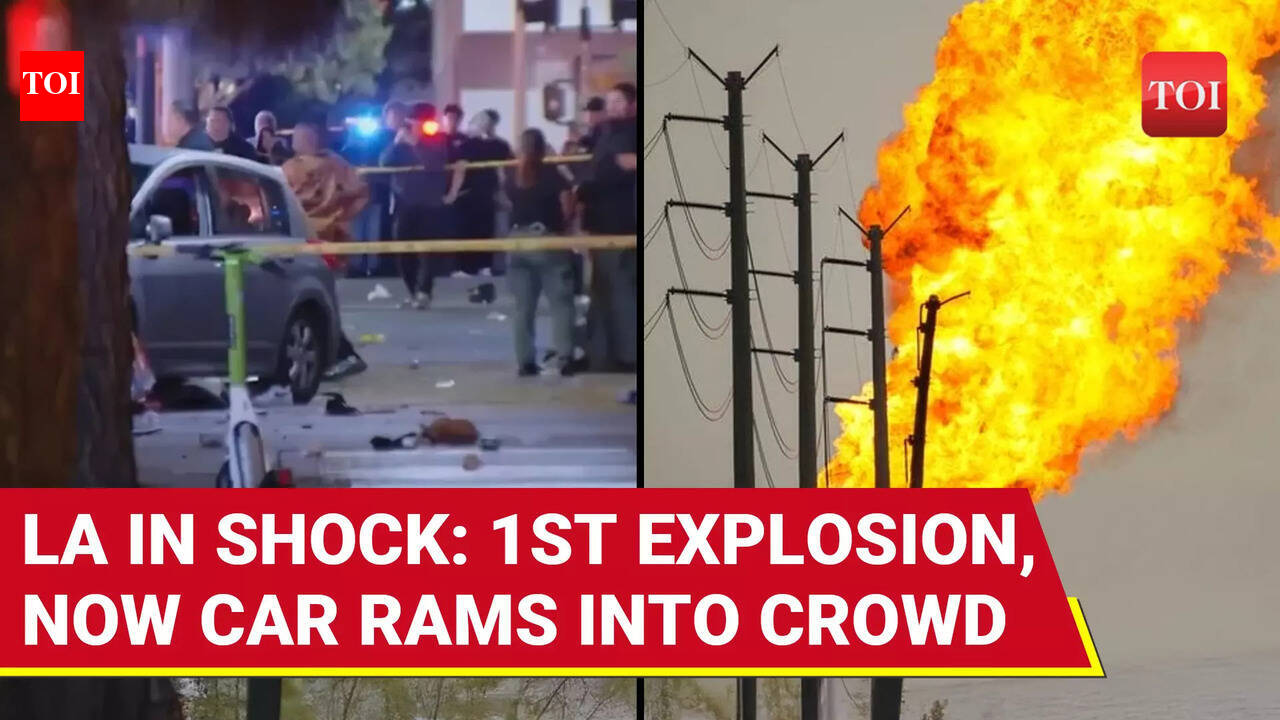 Los Angeles Reels: Car Rams Into Hollywood Crowd After Fireball At ...