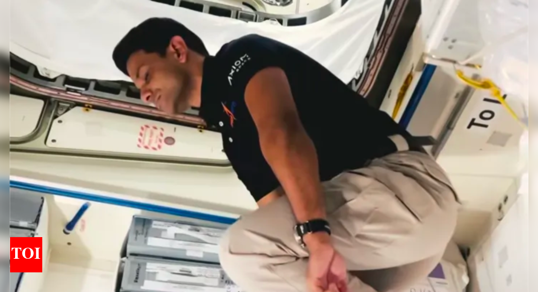 'Being still is a challenge': Shubhanshu Shukla shares video of floating in space