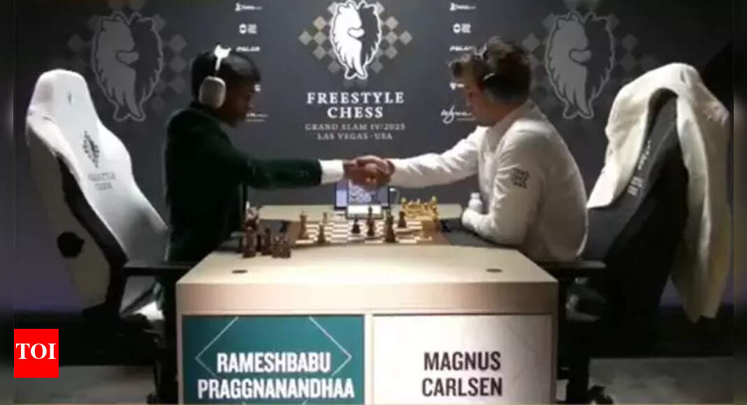 Freestyle Chess Grand Slam: Praggnanandhaa beats Magnus Carlsen again in Las Vegas