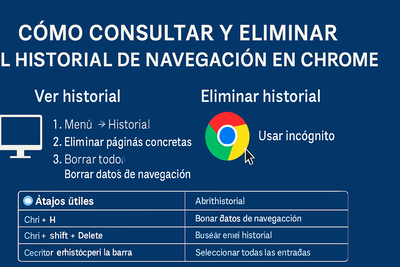 Cómo consultar y eliminar el historial de navegación en Chrome