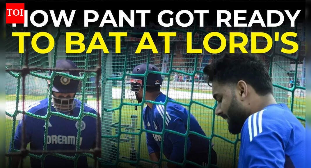 Rishabh Pant battled pain, worked hard in nets on Day 2 to bat at Lord's | Exclusive Nets Visuals