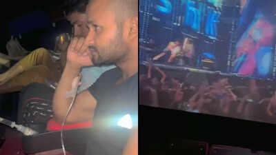 'Saiyaara' fan watches movie with IV drip clutched to his seat in theatre; netizens react