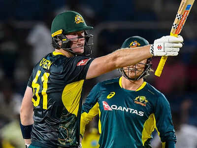 WI vs AUS 1st T20I: Cameron Green and Mitch Owen star in Australia's three-wicket win
