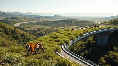 NHAI builds India's longest wildlife overpass on Delhi-Mumbai ...