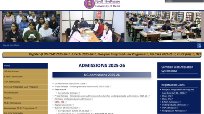 DU UG admission 2025: First round allocation scores released at admission.uod.ac.in, Hindu College leads with highest CUET cutoff, check direct link here