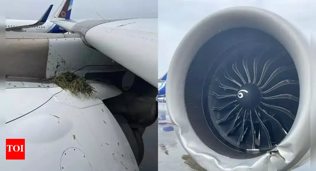 Air India flight overshoots Mumbai runway amid heavy rain today