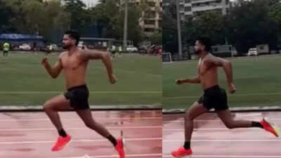 Shreyas Iyer goes full Usain Bolt mode; video goes viral