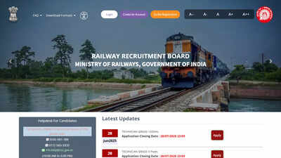  Notification released for 435 posts, application starts on August 9 at rrbapply.gov.in