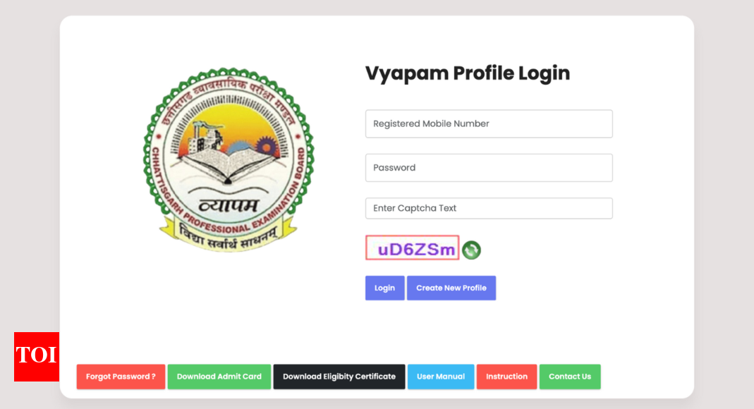 Chhattisgarh Vyapam excise constable exam admit cards released at vyapam.cgstate.gov.in: Check direct link and key details here – Times of India Chhattisgarh Vyapam excise constable exam admit cards released at vyapam.cgstate.gov.in: Check direct link and key details here – Times of India