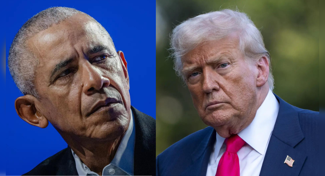 「気を散らすものの弱い試み」：オバマは、トランプの「反逆罪」の主張にまれなre責を提供します。民主党はそれをエプスタインの転用と呼んでいます