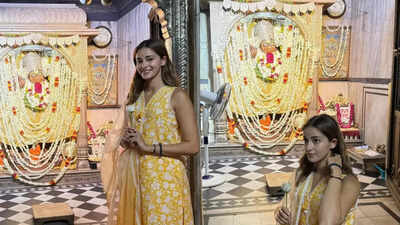 Ananya Panday visits Kale Hanuman Ji Temple in Jaipur, says ‘so much to be grateful for’: PICS