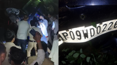 3 of a family among 4 dead as speeding car rams into group of Kanwariyas in Madhya Pradesh
