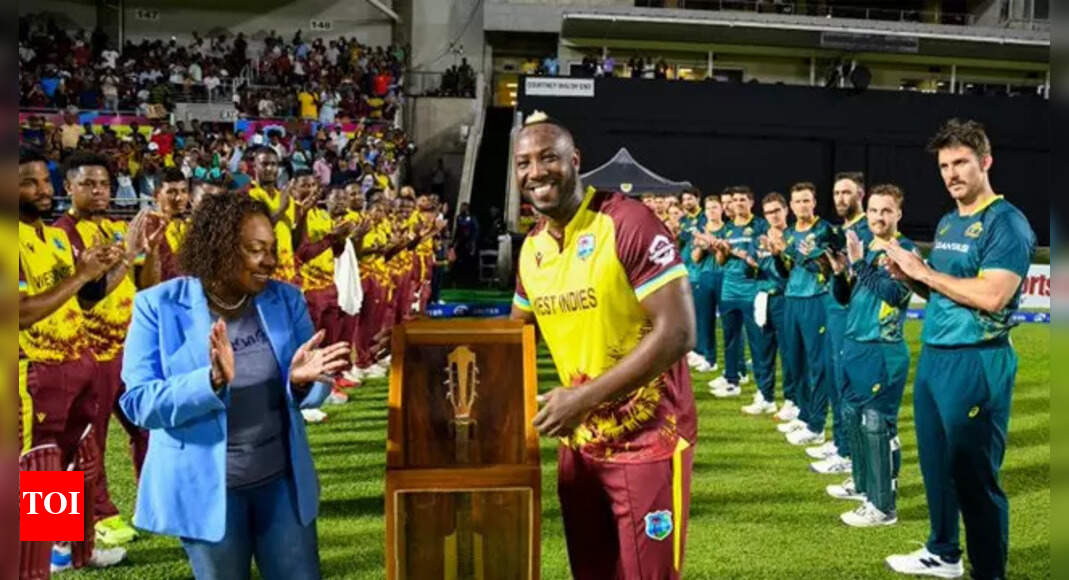 WI vs AUS: Russell bids farewell with blazing 36, but Australia seal 2nd T20I