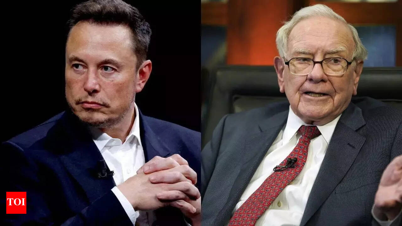 Elon Musk mocks Warren Buffett as boring, yet secretly sought his investment in Tesla, claims report | - The Times of India