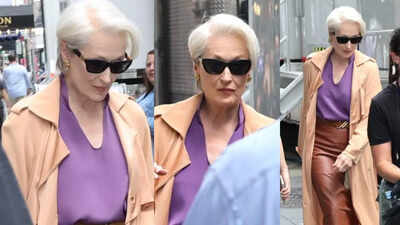 Meryl Streep makes stylish return as Miranda Priestly for ‘The Devil Wears Prada 2’: First look out