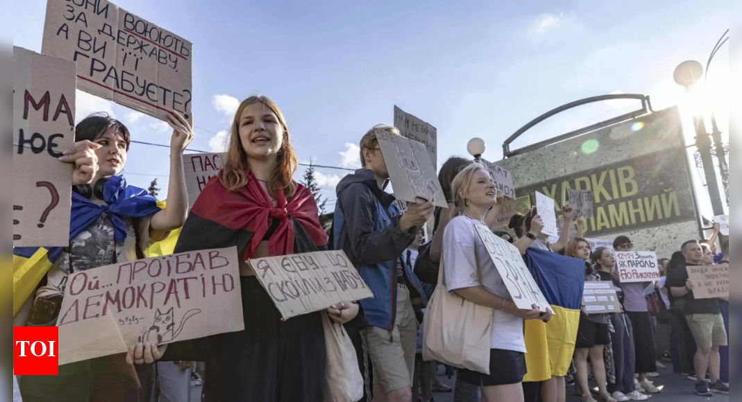 Ukraine's Zelenskyy promises safeguards after street protests over a new anti-corruption law