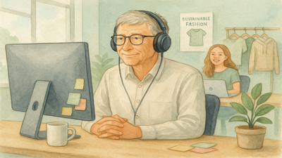 Bill Gates cambia el traje de ejecutivo por un turno en atención al cliente… por su hija