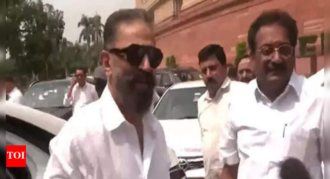Kamal Haasan sworn in as Rajya Sabha MP, takes oath in Tamil