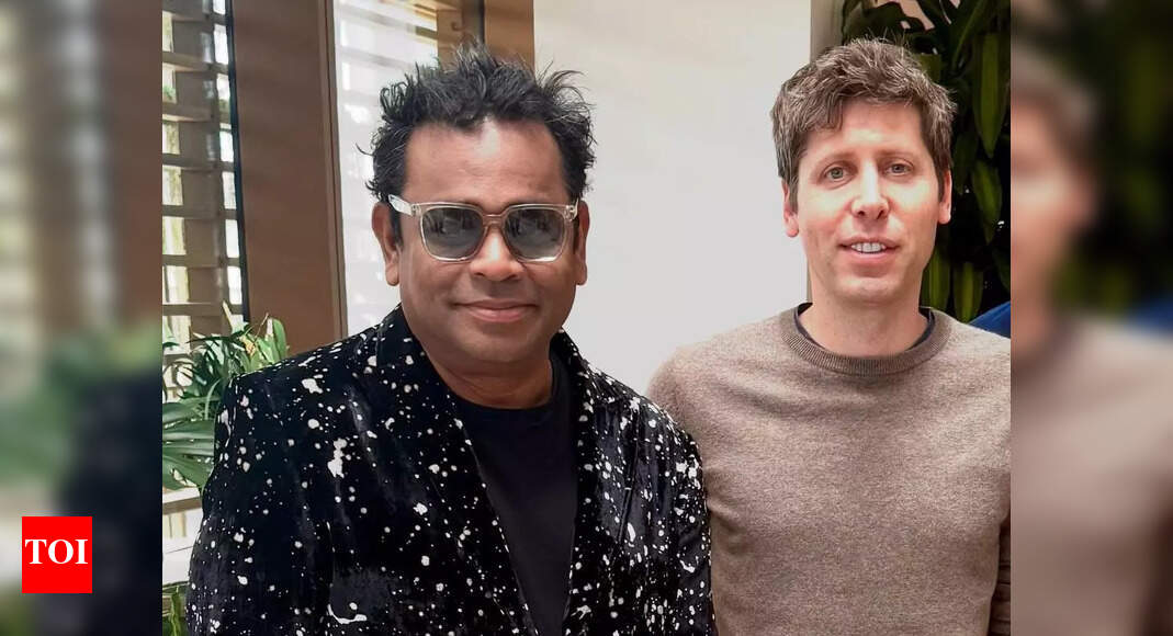 AR Rahman meets OpenAI CEO Sam Altman; discusses "Secret Mountain" project