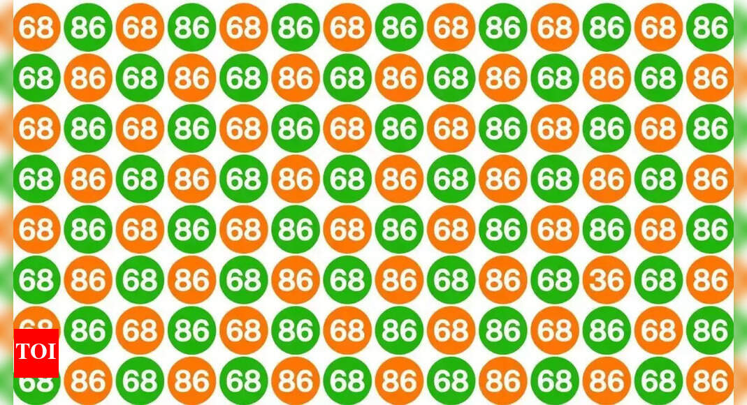 Optical Illusion: Think You’ve Got Sharp Eyes? Spot the lone “36” in this picture in 20 seconds! | – Times of India