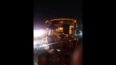 One dead, six injured as speeding private bus rams several vehicles in Coimbatore