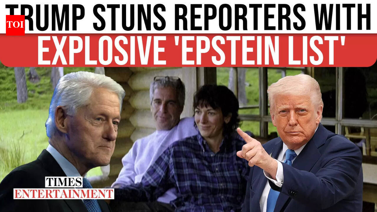 Trump Gives Away 'Epstein List' To Reporters, Name-Drops Clinton ...