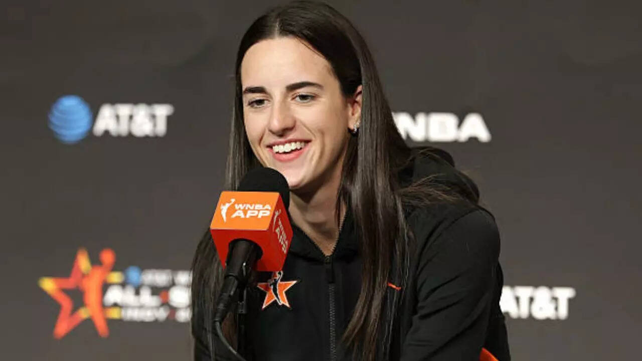 WNBA star Caitlin Clark enjoys a night in with Happy Gilmore 2 while taking  a break from court amid injury | NBA News - Times of India