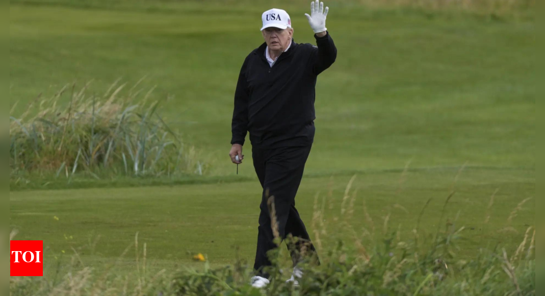 Trump golfs in Scotland amid protests and diplomatic meetings preparation