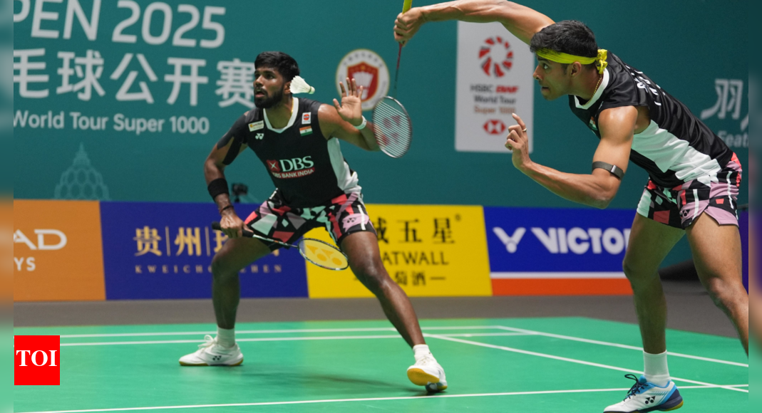China Open 2025: Satwik-Chirag undergo semi-final heartbreak towards Malaysia’s Chia-Soh | Badminton Information – Occasions of India