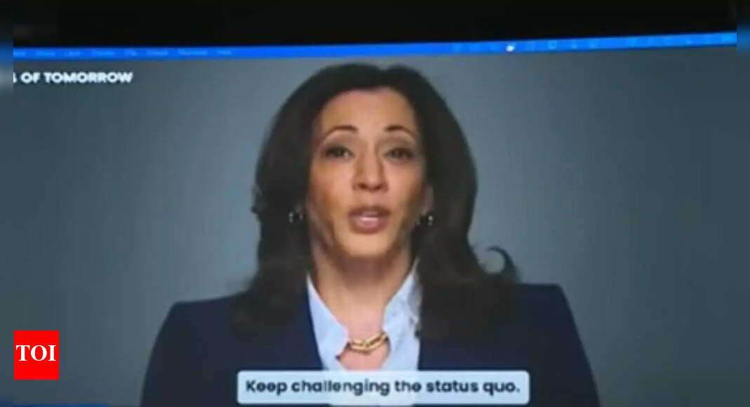 'Stay in the fight': Kamala Harris urges young voters as she skips in-person address, sends taped message
