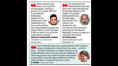 Yathindra’s comparison of CM Siddaramaiah with Krishnaraja Wadiyar kicks up row